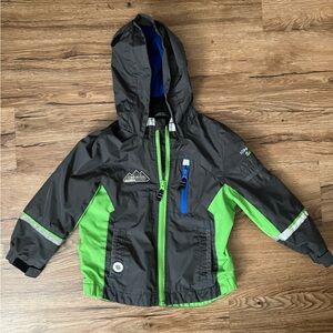 London Fog Classic Black and Green Jacket
